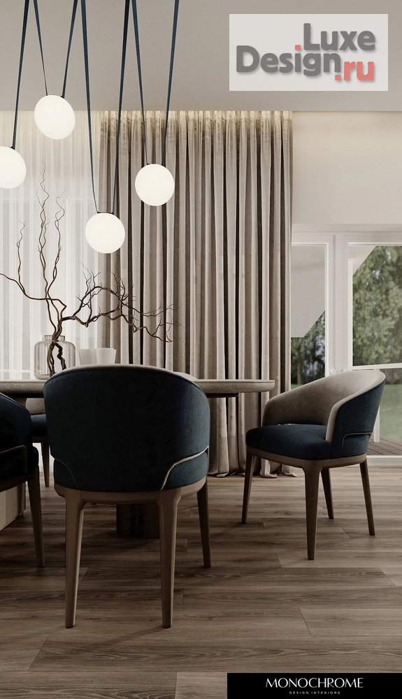 Дизайн интерьера загородного дома "Кухня-гостиная дачного дома в п. ЧЕРЕМУШКИ" (фото 11)