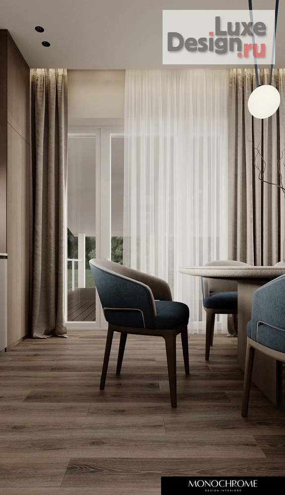 Дизайн интерьера загородного дома "Кухня-гостиная дачного дома в п. ЧЕРЕМУШКИ" (фото 12)