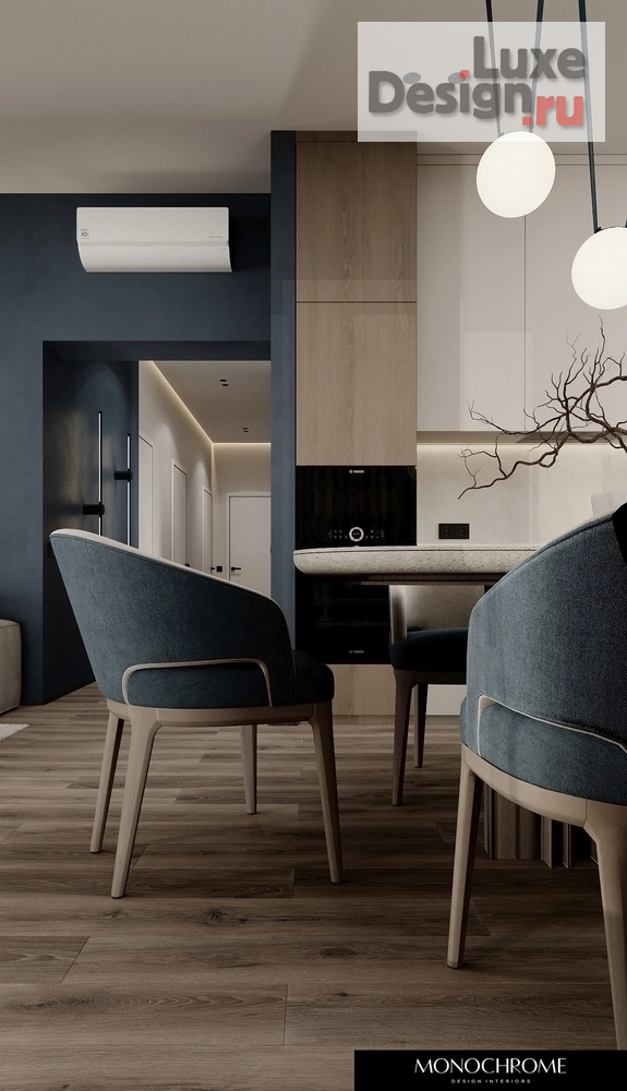 Дизайн интерьера загородного дома "Кухня-гостиная дачного дома в п. ЧЕРЕМУШКИ" (фото 14)