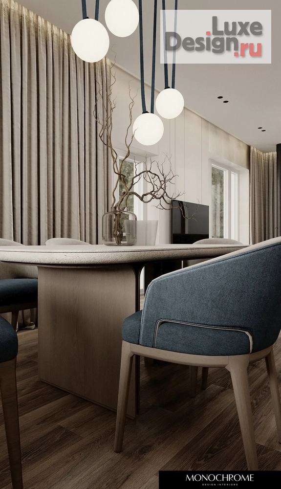 Дизайн интерьера загородного дома "Кухня-гостиная дачного дома в п. ЧЕРЕМУШКИ" (фото 16)