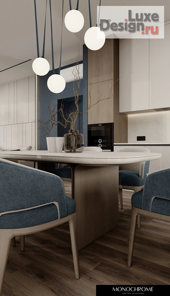 Дизайн интерьера загородного дома "Кухня-гостиная дачного дома в п. ЧЕРЕМУШКИ" (фото 17)