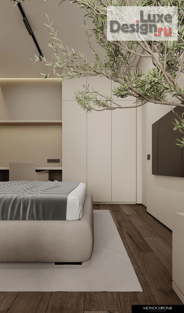Дизайн интерьера квартиры "Спальня из проекта в ЖК "АЛОЕ ПОЛЕ"" (фото 4)