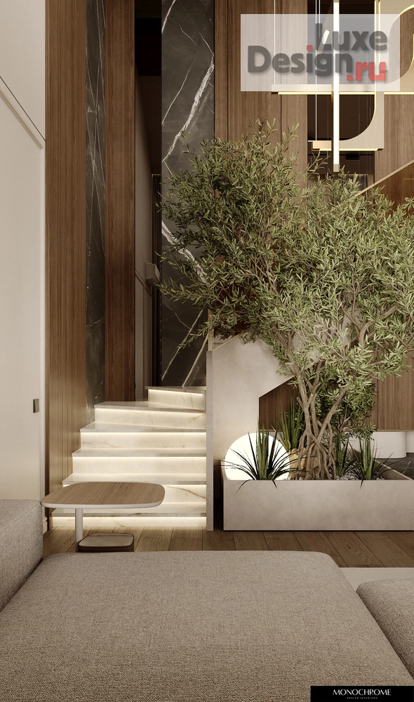 Дизайн интерьера частного дома "Кухня-гостиная с элементами классики в доме 218 кв.м." (фото 9)