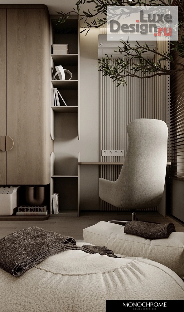 Дизайн интерьера трехкомнатной квартиры "ДЕТСКАЯ КОМНАТА из проекта в ЖК НЬЮТОН" (фото 1)