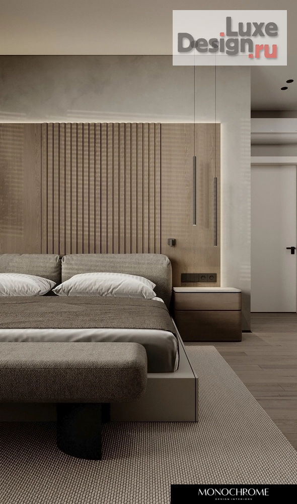 Дизайн интерьера трехкомнатной квартиры "Мастер-спальня в ЖК НЬЮТОН" (фото 6)