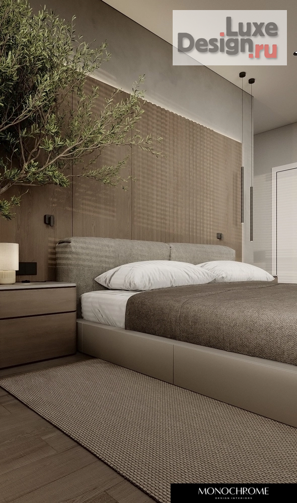 Дизайн интерьера трехкомнатной квартиры "Мастер-спальня в ЖК НЬЮТОН" (фото 7)