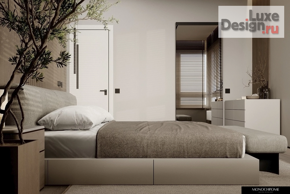 Дизайн интерьера трехкомнатной квартиры "Мастер-спальня в ЖК НЬЮТОН" (фото 17)