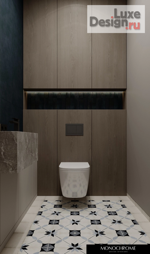 Дизайн интерьера частного дома "Гостевой санузел частного дома" (фото 2)