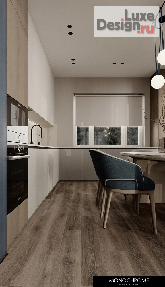 Дизайн интерьера загородного дома "Кухня-гостиная дачного дома в п. ЧЕРЕМУШКИ" (фото 9)