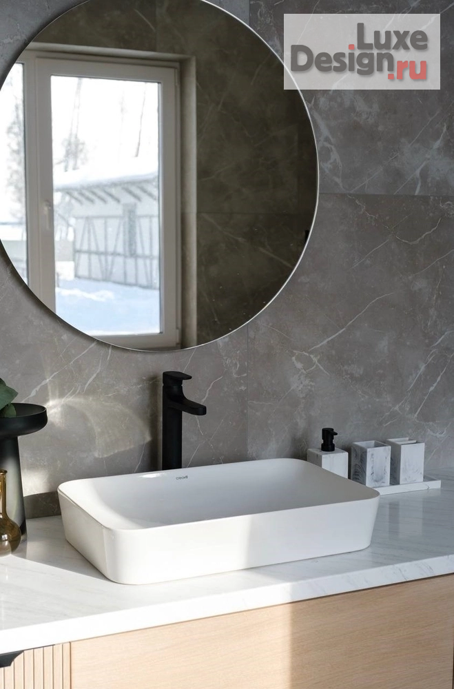 дизайн интерьера санузла "Санузел в частном доме с окном" (фото 6)