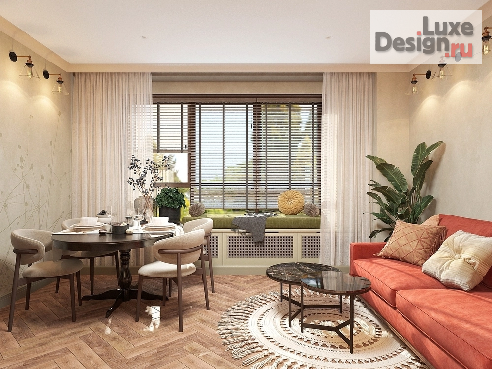 Дизайн интерьера трехкомнатной квартиры "картира в ЖК "НЬЮТОН"" (фото 5)