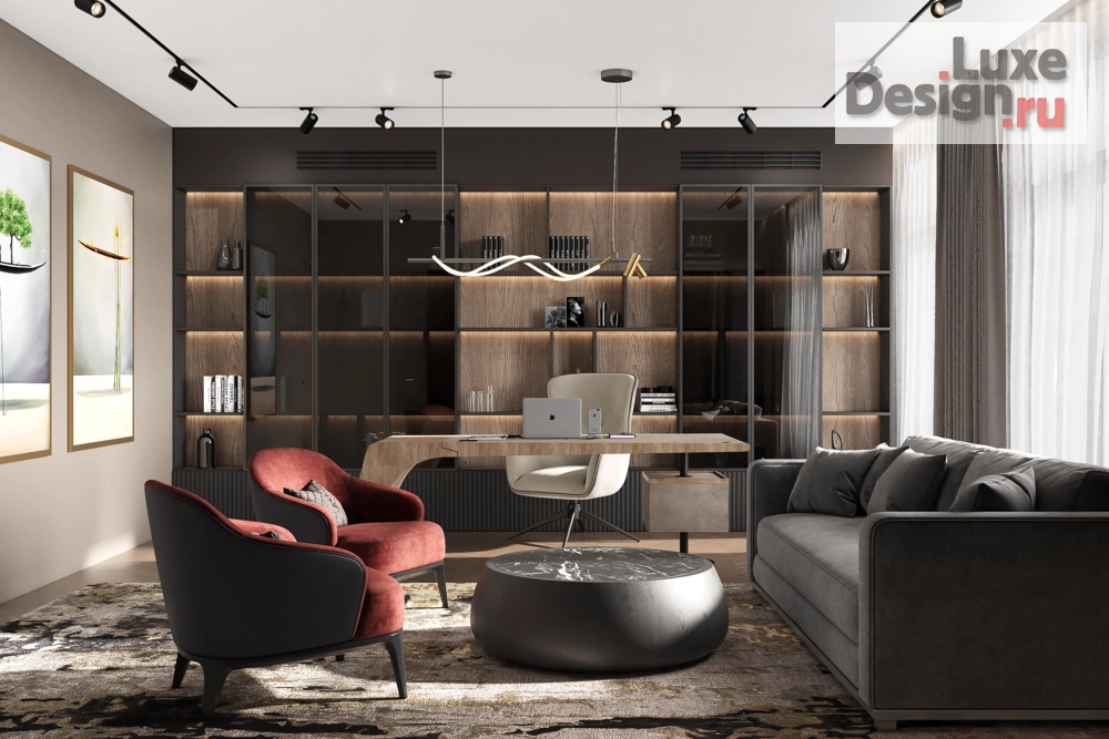 Дизайн интерьера кабинета "Кабинет частного дома" (фото 1)