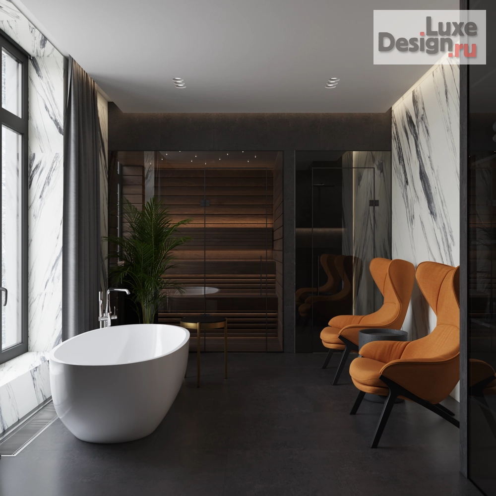 Дизайн интерьера сауны "Спа зона" (фото 1)