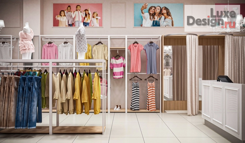 Дизайн интерьера бутика "Дизайн бутика для подростков модной одежды  из Италии DELORAS" (фото 10)