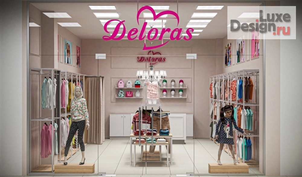 Дизайн интерьера бутика "Дизайн бутика для подростков модной одежды  из Италии DELORAS" (фото 6)