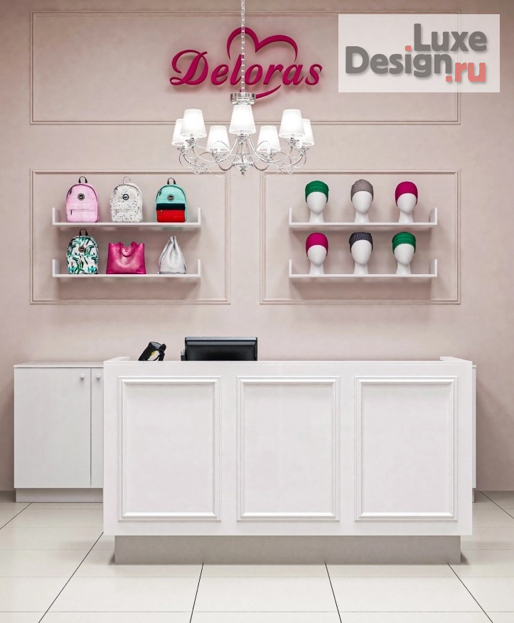 Дизайн интерьера бутика "Дизайн бутика для подростков модной одежды  из Италии DELORAS" (фото 7)