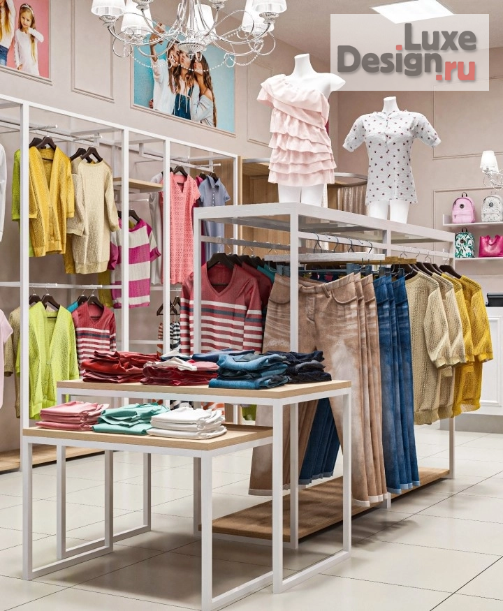 Дизайн интерьера бутика "Дизайн бутика для подростков модной одежды  из Италии DELORAS" (фото 8)