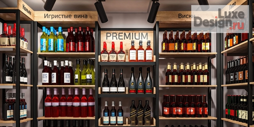 Дизайн интерьера супермаркета "ЕДА ВИНО И МЯСО магазин продуктов у дома в Челябинске" (фото 11)