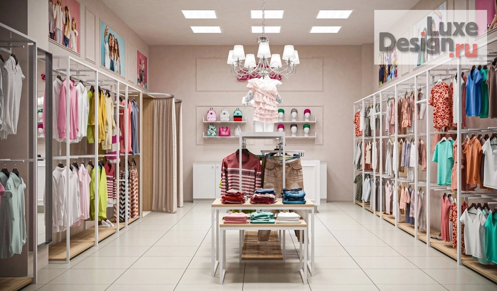 Дизайн интерьера бутика "Дизайн бутика для подростков модной одежды  из Италии DELORAS" (фото 9)