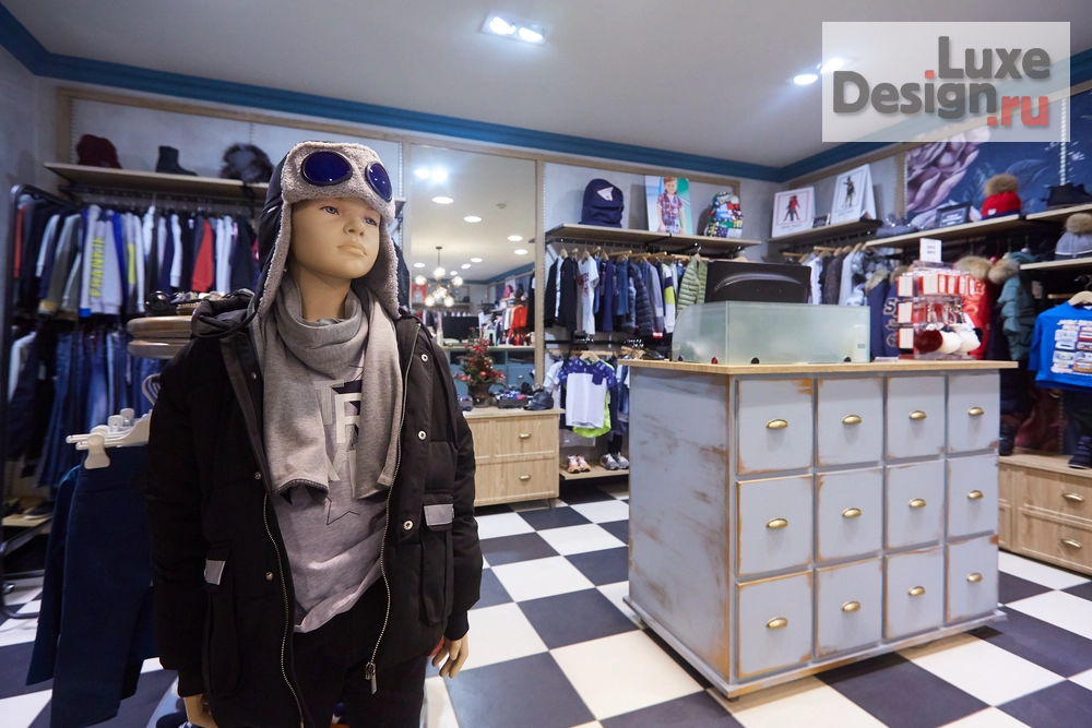 Дизайн интерьера шоу-рума "Магазин детской одежды Bambini в Челябинске" (фото 1)