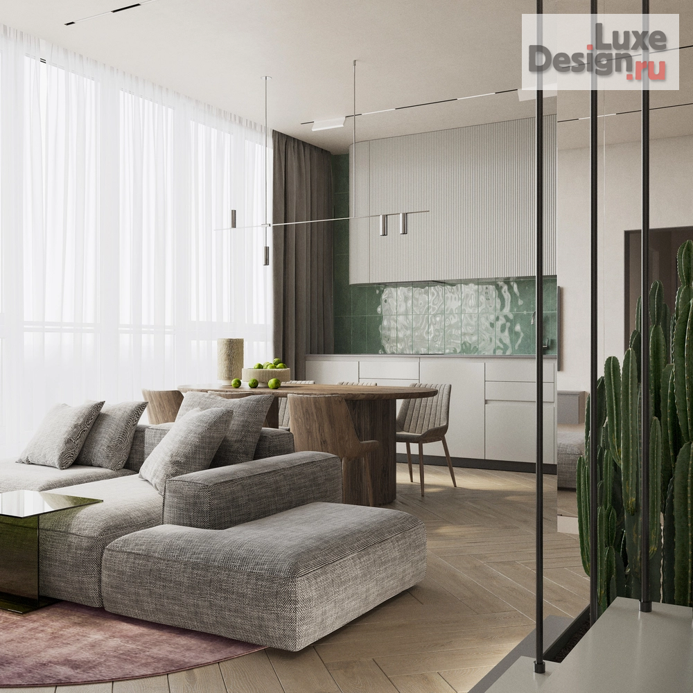 Дизайн интерьера апартаментов "Двухуровневая квартира в Сочи" (фото 6)