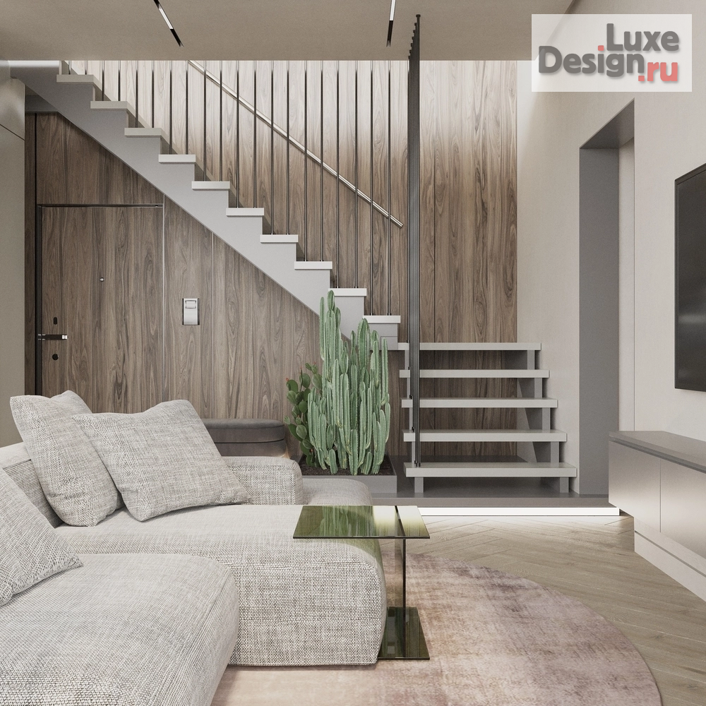 Дизайн интерьера апартаментов "Двухуровневая квартира в Сочи" (фото 5)