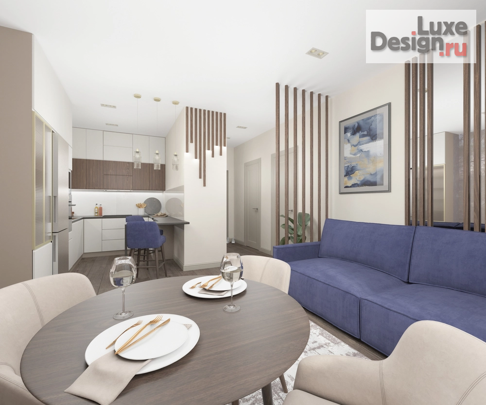 Дизайн интерьера таунхауса "ЭТЮД" (фото 1)