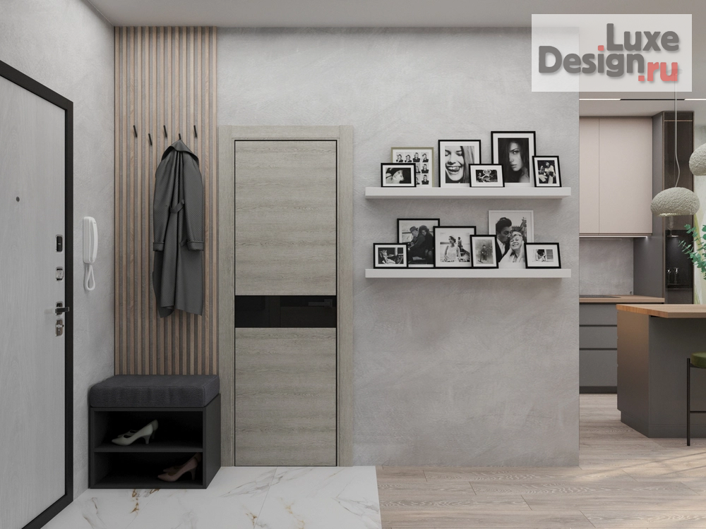 Дизайн интерьера квартиры студии "Дизайн интерьера квартиры-студии: современный стиль в элементами ваби-саби" (фото 7)