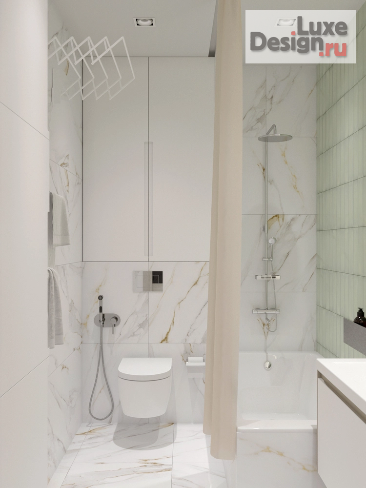 Дизайн интерьера квартиры студии "Дизайн интерьера квартиры-студии: современный стиль в элементами ваби-саби" (фото 14)