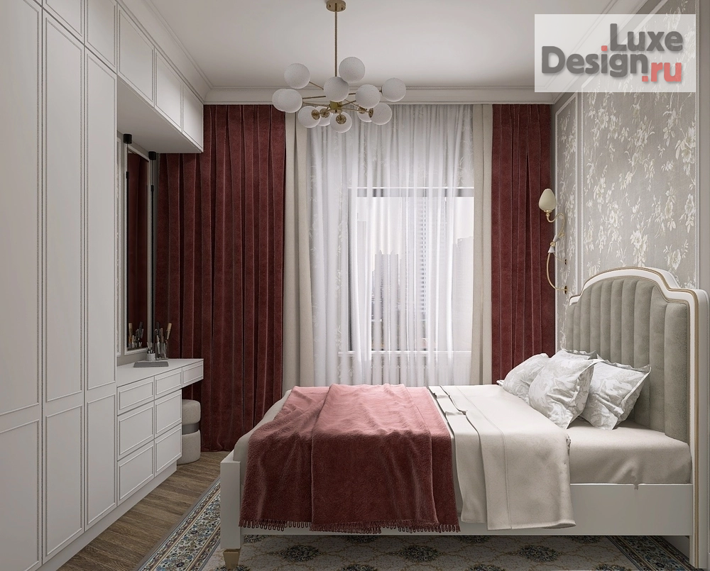 Дизайн интерьера трехкомнатной квартиры "Квартира в неоклассическом стиле" (фото 8)