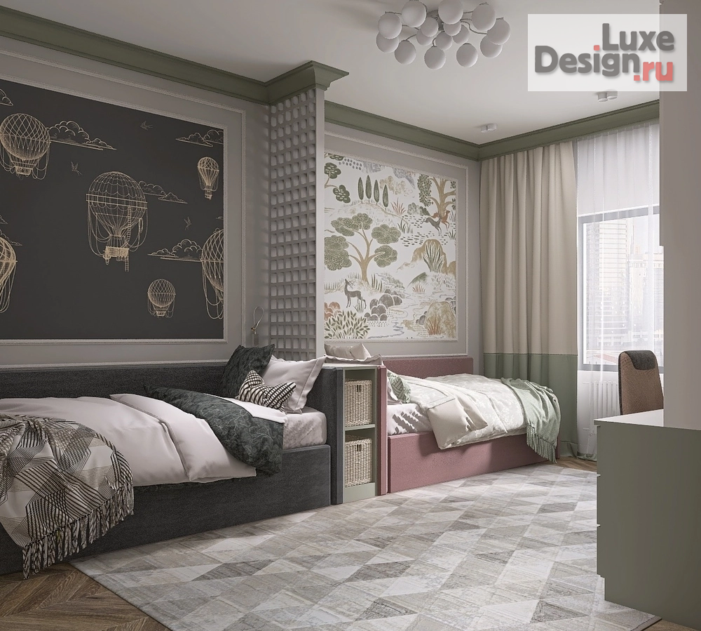 Дизайн интерьера трехкомнатной квартиры "Квартира в неоклассическом стиле" (фото 9)