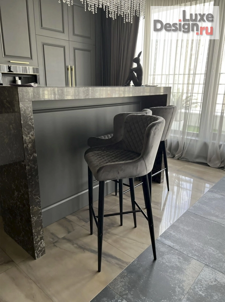 Дизайн интерьера гостиной "Элегантный монохром." (фото 6)