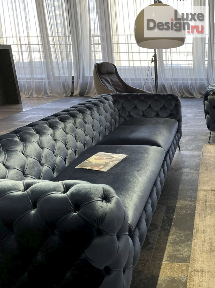 Дизайн интерьера гостиной "Элегантный монохром." (фото 7)