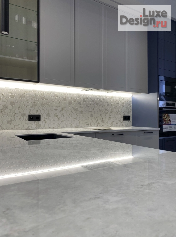 Дизайн интерьера кухни "Глубокий синий." (фото 4)