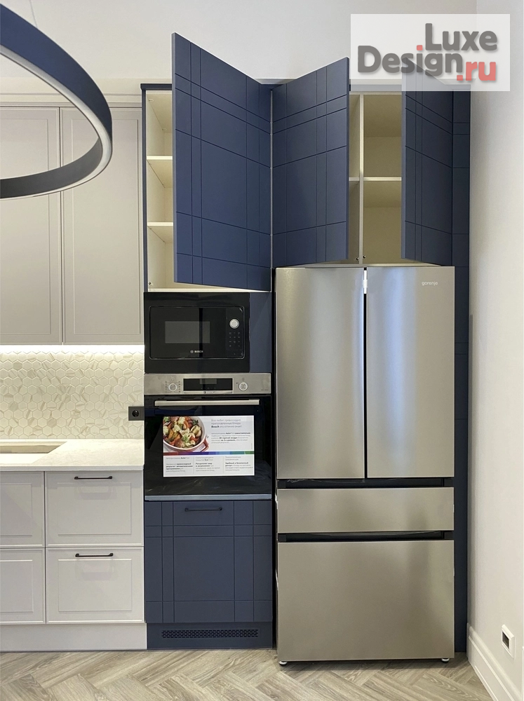 Дизайн интерьера кухни "Глубокий синий." (фото 6)