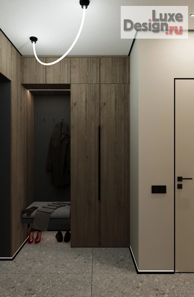 Дизайн интерьера трехкомнатной квартиры "Лесопраковая 7" (фото 6)