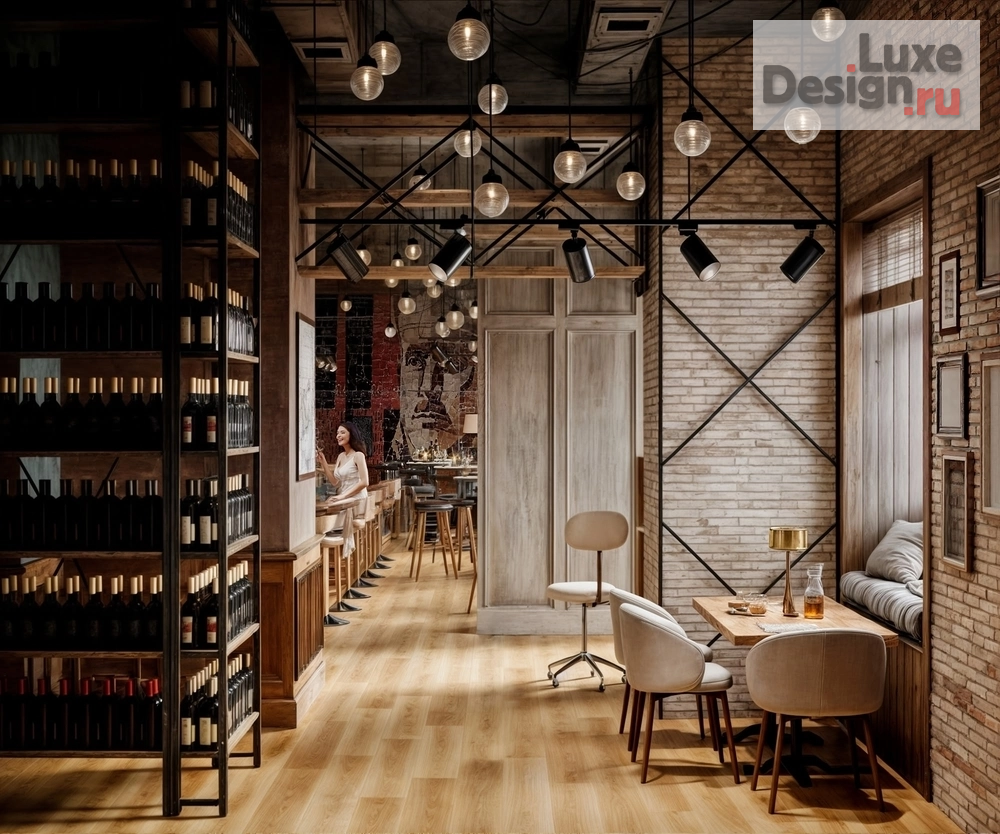 Дизайн интерьера кафе "Дизайн проект бар на Кировке. г. Челябинск." (фото 2)