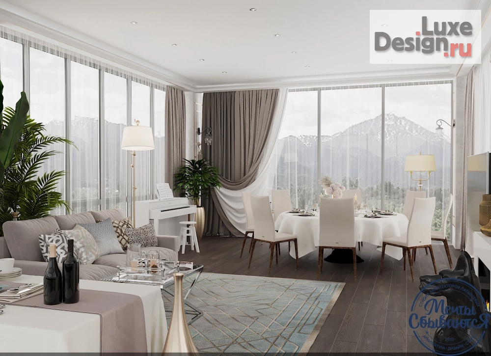 Дизайн интерьера ресторана "Интерьер горного ресторана" (фото 2)