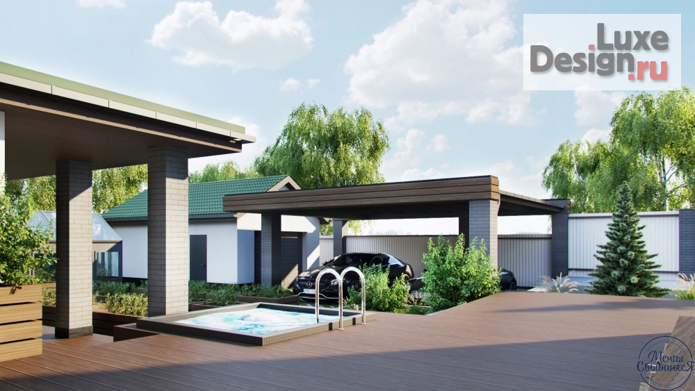 Частная архитектура "Одноэтажный загородный дом" (фото 16)