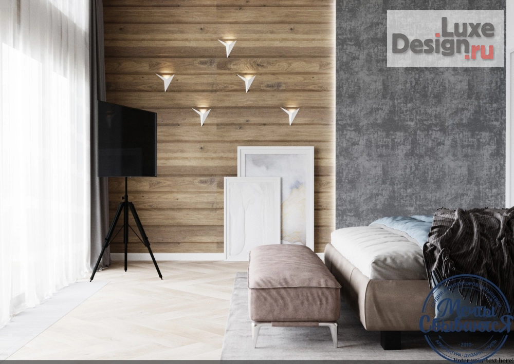 Дизайн интерьера спальни "Спальня под крышей" (фото 2)