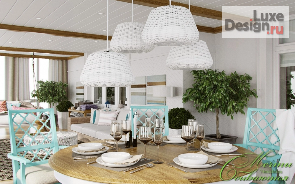 Дизайн интерьера лоджии "Европейская весна на веранде" (фото 1)