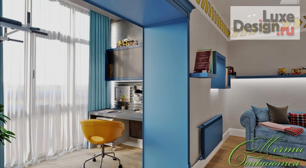 Дизайн интерьера комнаты "Детская комната в стиле ар-деко" (фото 2)