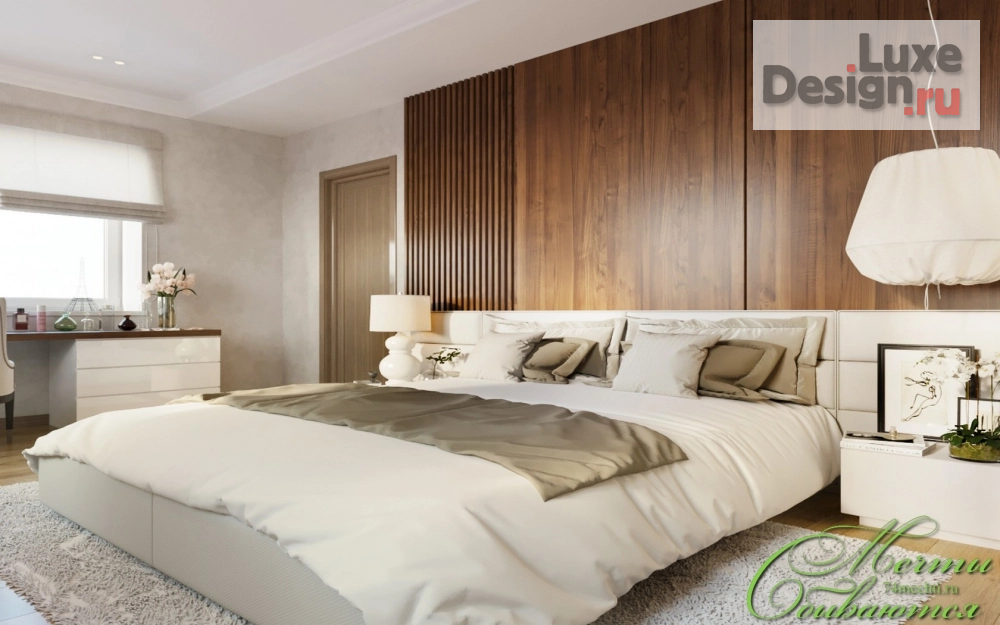 Дизайн интерьера загородного дома "Элегантная спальня" (фото 3)