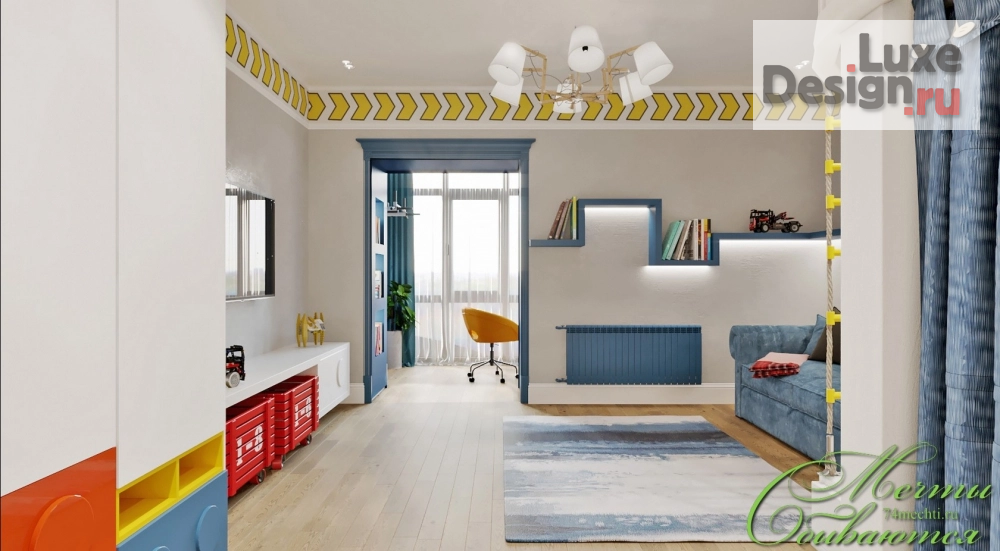 Дизайн интерьера комнаты "Детская комната в стиле ар-деко" (фото 5)