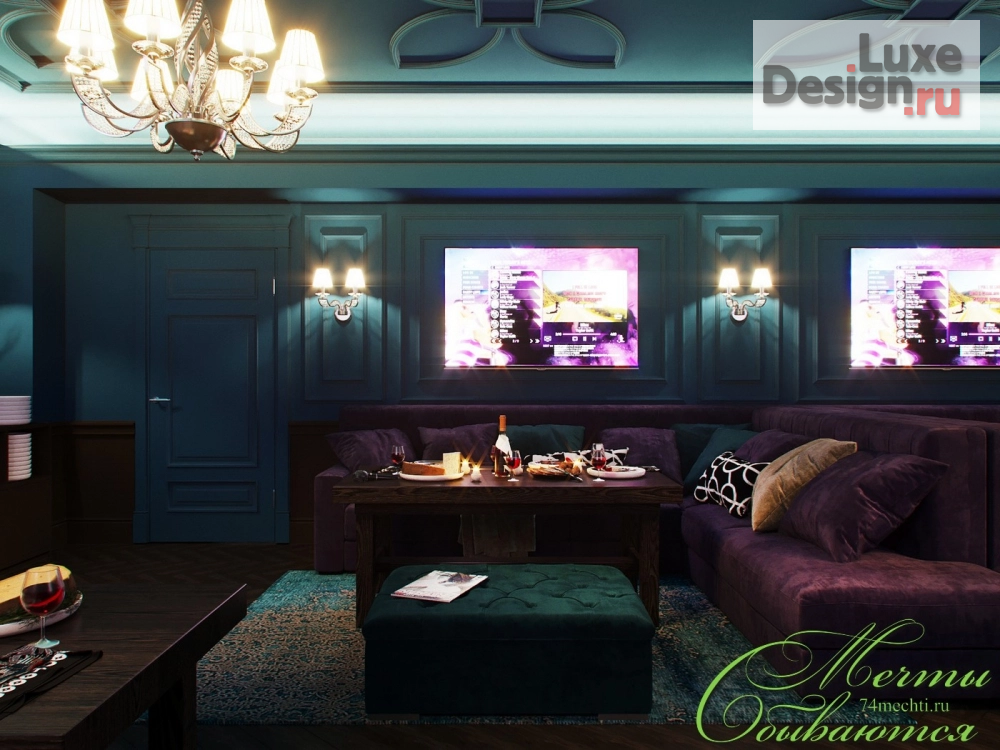 Дизайн интерьера кафе "Дизайн-проект интерьеров караоке-бар "Голос"" (фото 6)