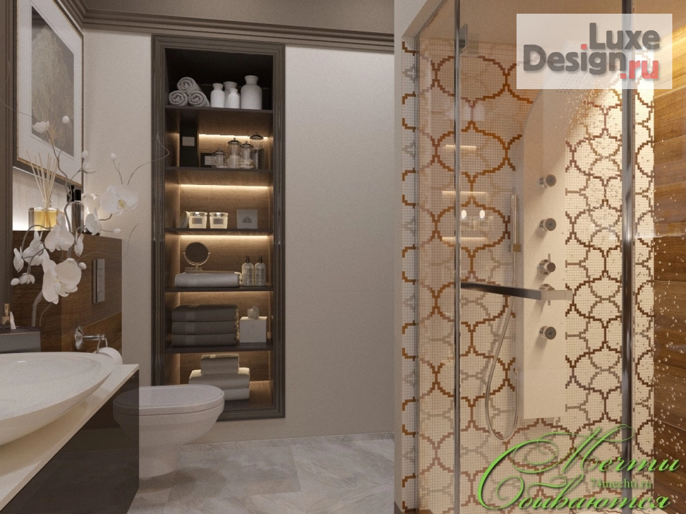 Дизайн интерьера комнаты "Ванные интерьеры в стиле ар-деко" (фото 7)