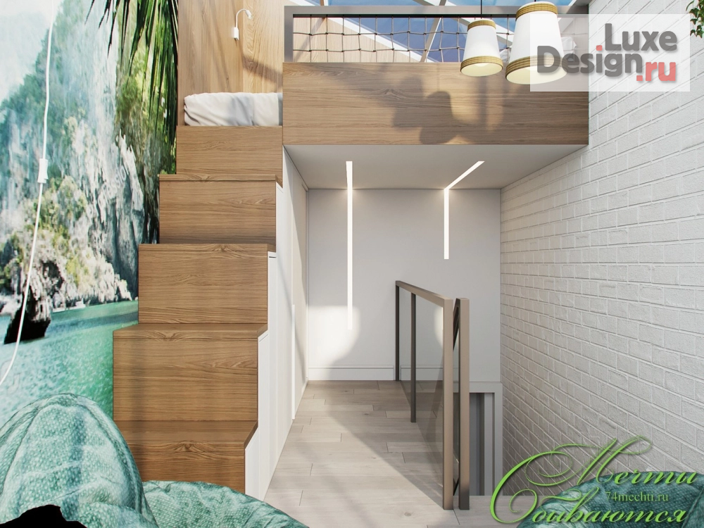 Дизайн интерьера квартиры "Кабинет под лестницей" (фото 7)