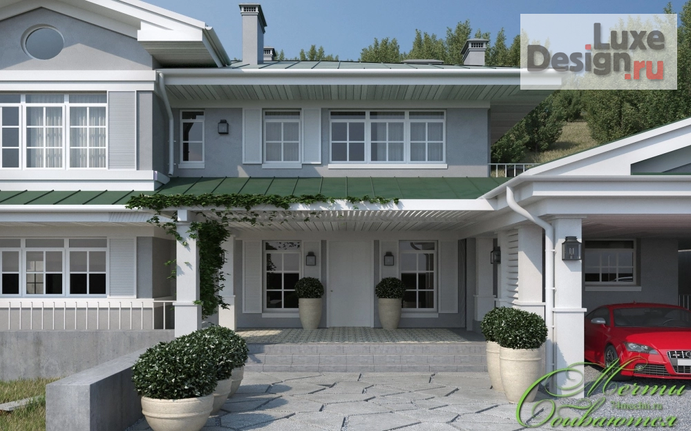 Частная архитектура "Дом в Сочи в американском стиле" (фото 7)