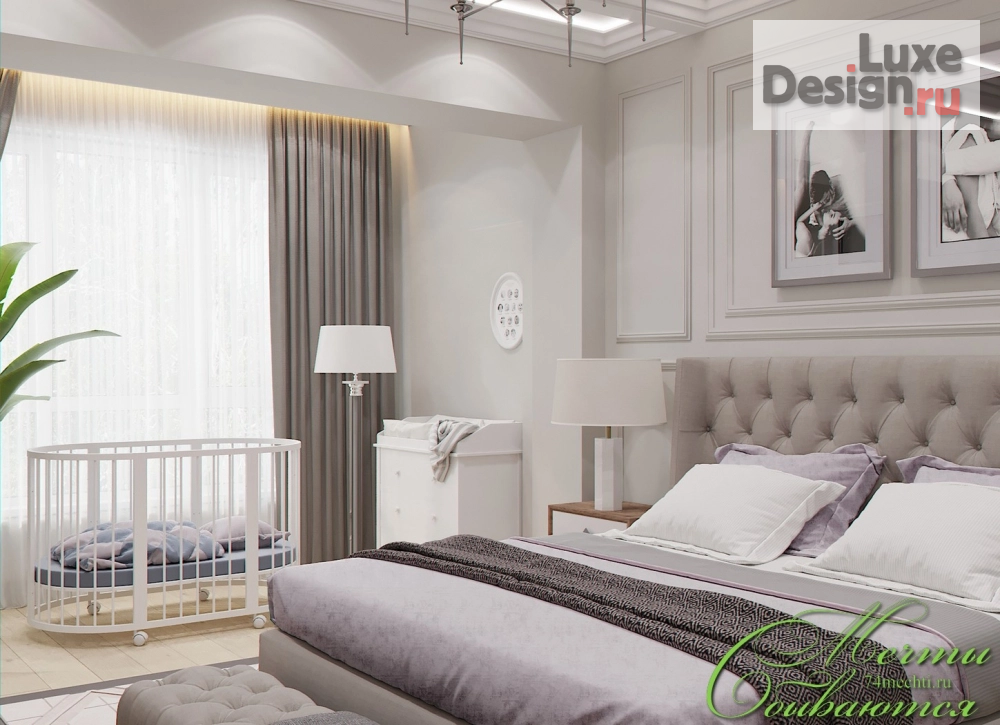 Дизайн интерьера квартиры "Неоклассическая спальня" (фото 8)