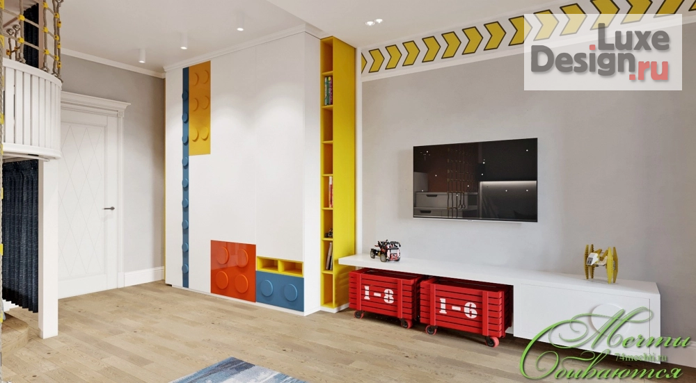 Дизайн интерьера комнаты "Детская комната в стиле ар-деко" (фото 8)